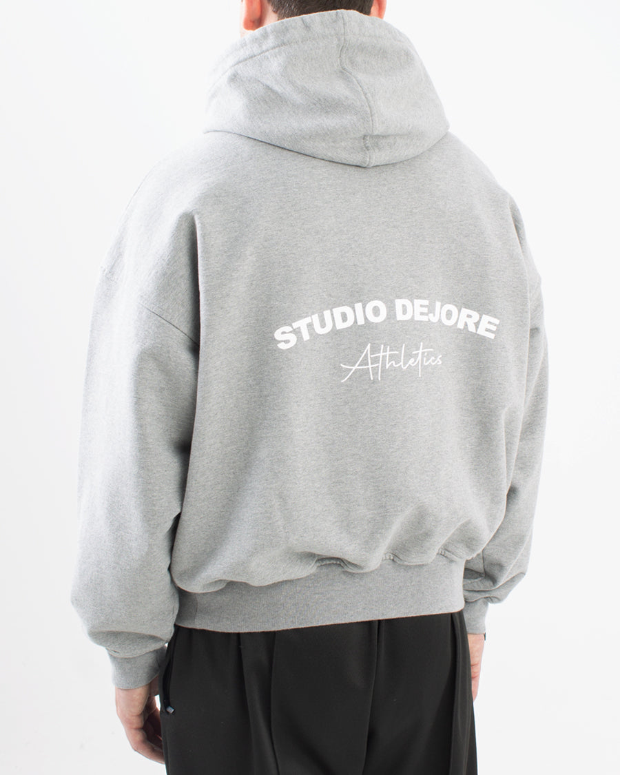 Heavyweight Athletics Hoodie - Marl Grey