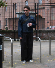 Load image into Gallery viewer, Wide Leg Pleated Trousers - Black
